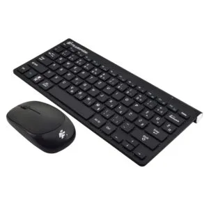 SET BEŽIČNI TIPKOVNICA 78 TIPKI + MIŠ FLASHFIRE WIRELESS COMBO F801 CRNA