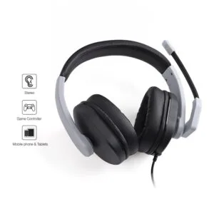 SLUŠALICE ZA PS5, PS4, SWITCH, ONE, 360, PC 3.5 mm DOBE TY-1802 BIJELE