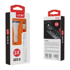 PUNJAČ 2 U 1 LDNIO 2*USB 3.1 A + KABEL USB NA MIKRO BIJELI