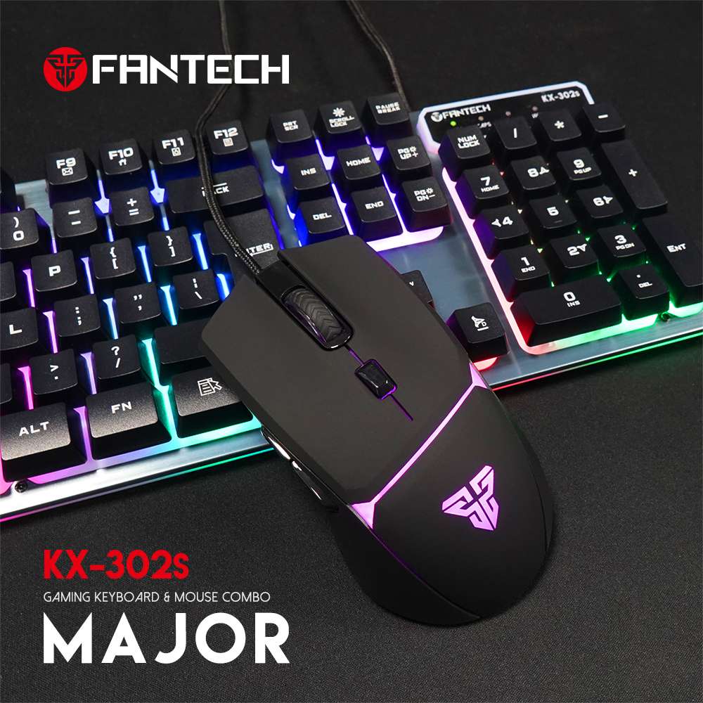 SET ŽIČNI MIŠ I TIPKOVNICA GAMING FANTECH MAJOR KX302S