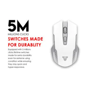 MIŠ GAMING BEŽIČNI FANTECH 2000 DPI RAIGOR II WG10 BIJELI